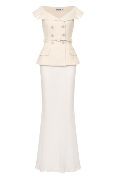 Женское комбинированное платье SELF-PORTRAIT, арт. SS26271XC