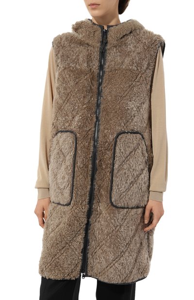 Жилет из овчины BRUNELLO CUCINELLI, арт. MPBRG9457P, фото 3