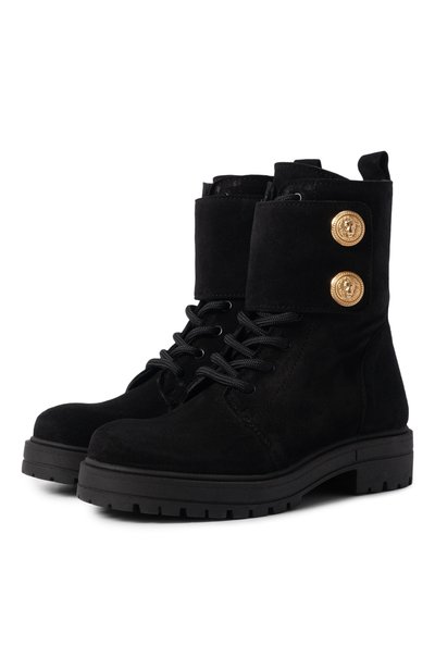Замшевые ботинки BALMAIN, арт. BZ0I06