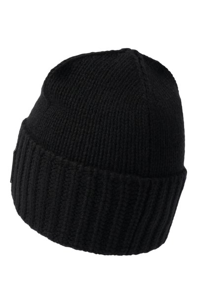 Шапка из шерсти и вискозы DSQUARED2 черного цвета по цене 29500 руб., арт. KNM0214/01W00306, фото 2 Шапка из шерсти и вискозы DSQUARED2, арт. KNM0214/01W00306, фото 2