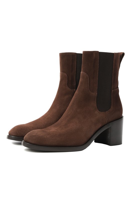 Замшевые ботильоны Riderama Casadei 1R517A0501C2880 Коричневый 1R517A0501C2880