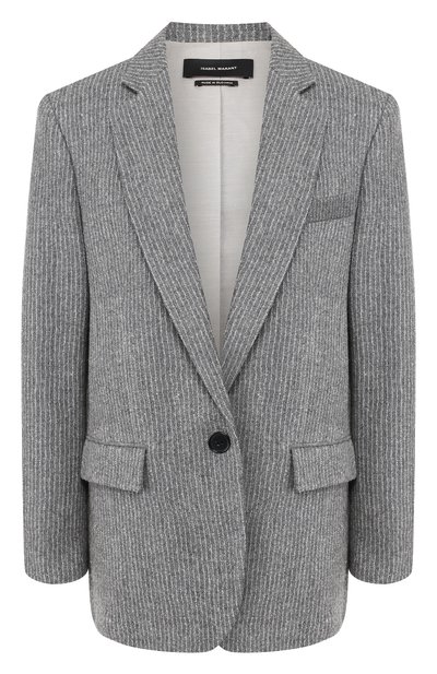 Женский жакет из смеси шерсти и льна ISABEL MARANT, арт. VE0887-19P010I/ELDER