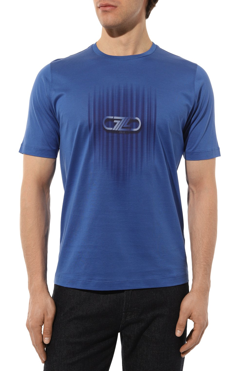 Хлопковая футболка ZILLI, арт. MBZ-NT550-VERT1/MC01, фото 3