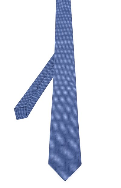 Шелковый галстук KITON синего цвета по цене 27850 руб., арт. UCRVKLC06G07, фото 2 Шелковый галстук KITON, арт. UCRVKLC06G07, фото 2