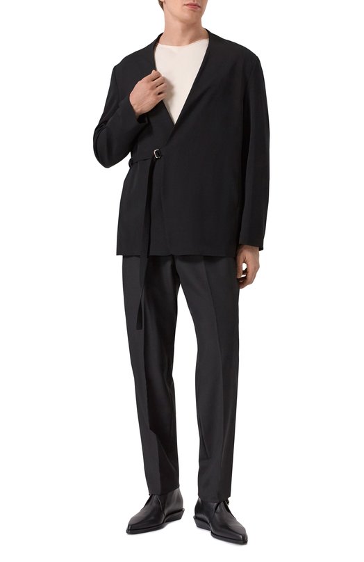 Кожаные ботинки Ann Demeulemeester B0012915/LT164 Чёрный  B0012915/LT164 Фото 2