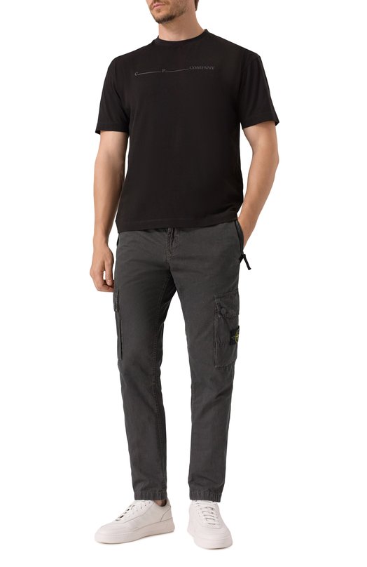 Хлопковый брюки-карго Stone Island K1S153100303/S00WA Серый  K1S153100303/S00WA Фото 2