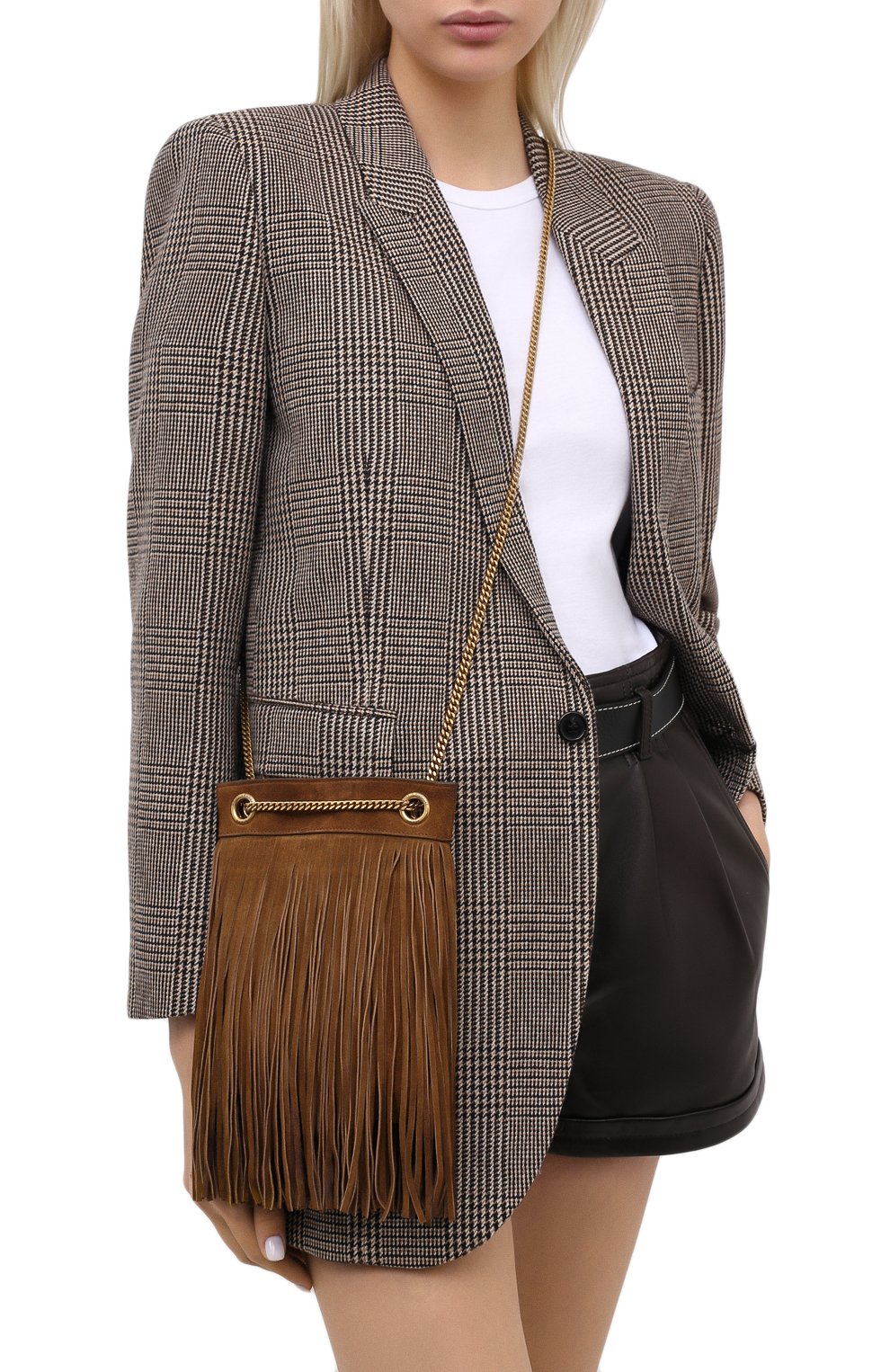 Сумка grace small SAINT LAURENT, арт. 633753/0U0JW, фото 5