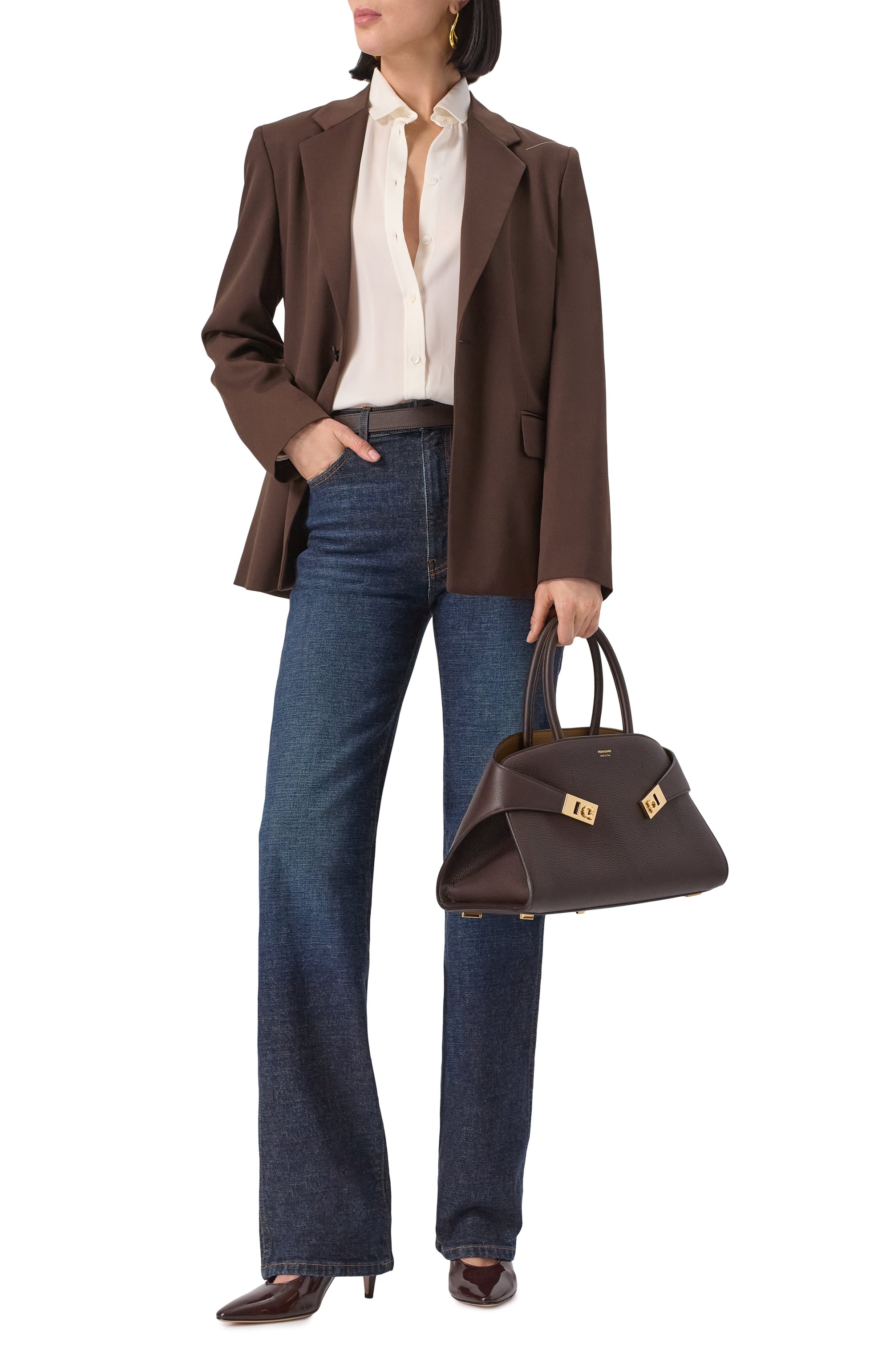 Сумка hug medium FERRAGAMO, арт. 215608/777524, фото 7