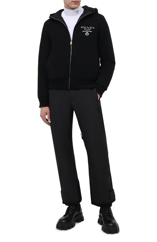 Кашемировый кардиган Prada SGC021-10J4-F0002-212 Чёрный  SGC021-10J4-F0002-212 Фото 2