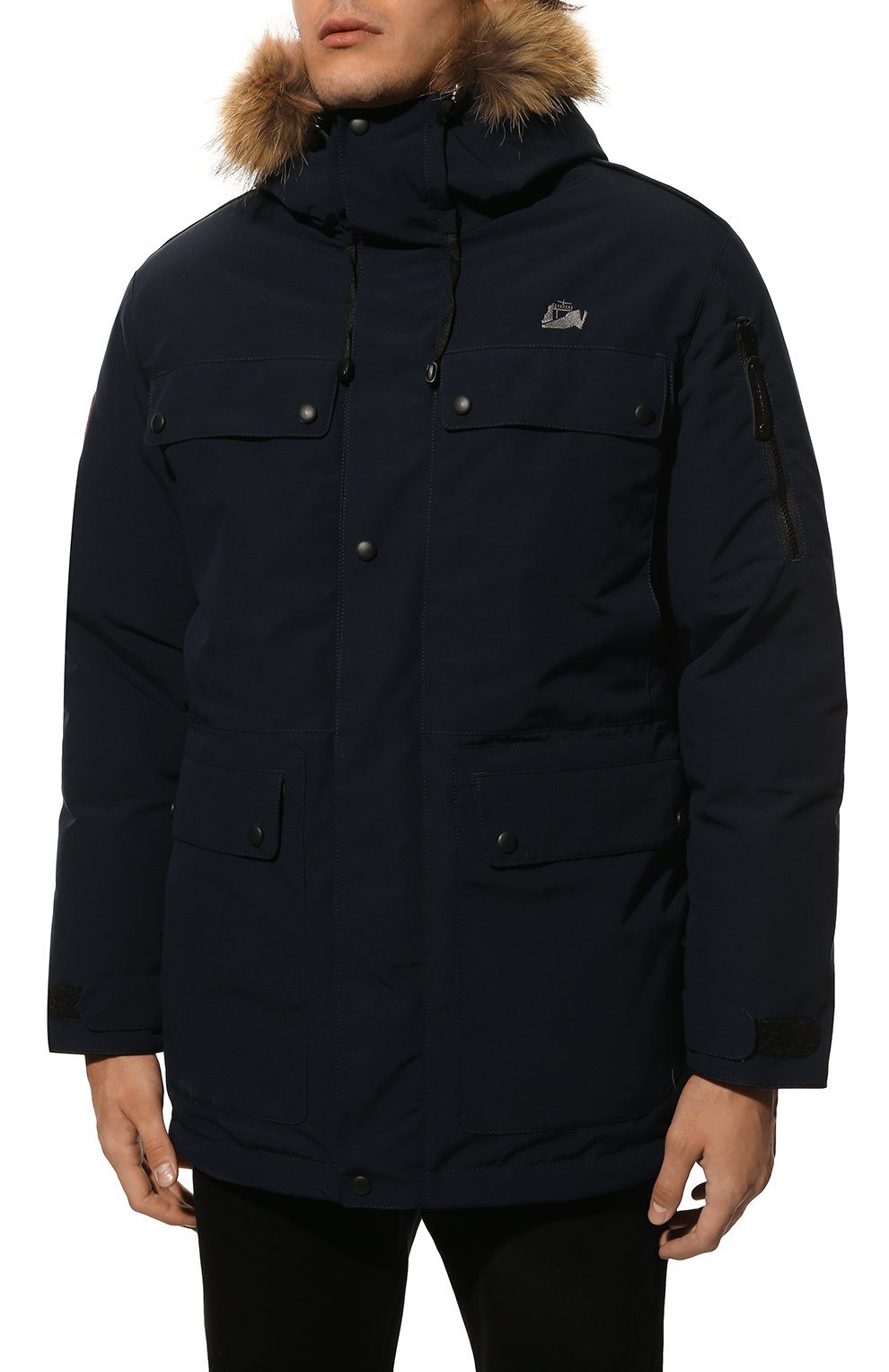 Пуховая парка polus с меховой отделкой ARCTIC EXPLORER, арт. POLUS_NAVY, фото 3