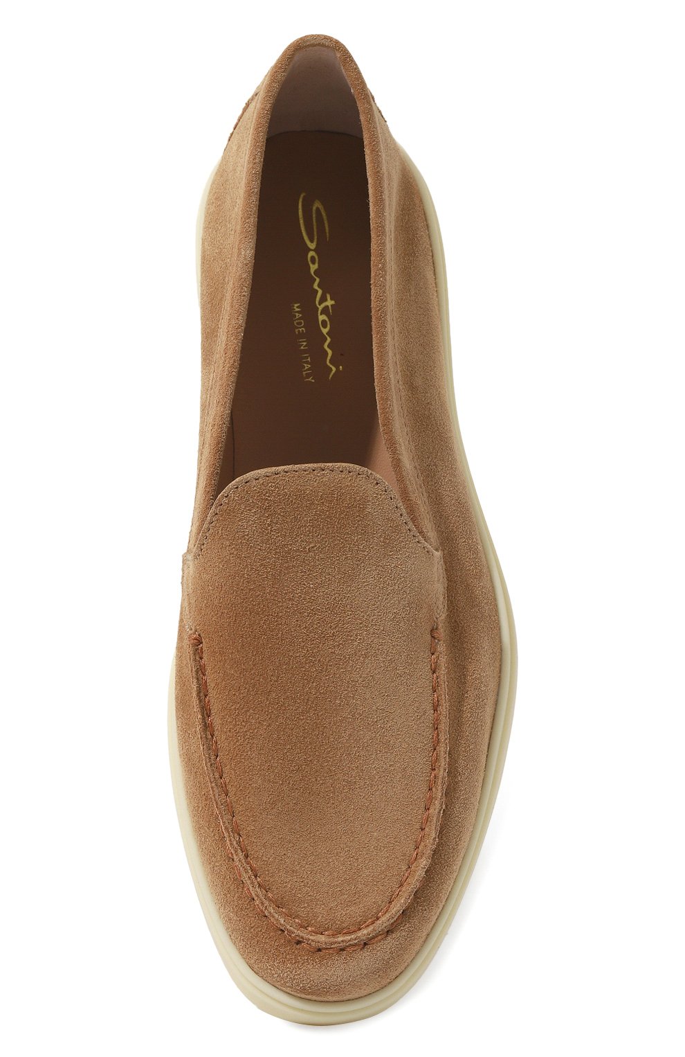 Замшевые лоферы SANTONI, арт. WUYA58856TISNSW9, фото 6