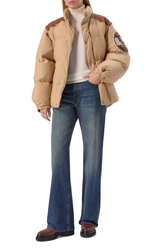 Пуховик Golden Goose Deluxe Brand GUP02346.P002092 Бежевый  GUP02346.P002092 Фото 2