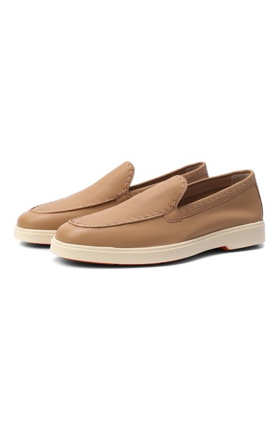 Женские кожаные лоферы SANTONI, арт. WUYG71436TISSWKA