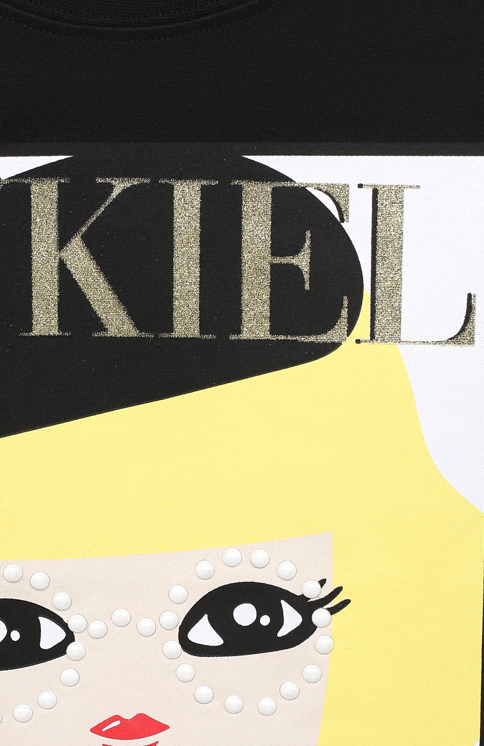 Хлопковый лонгслив SONIA RYKIEL ENFANT, арт. 20W1TS04, фото 3