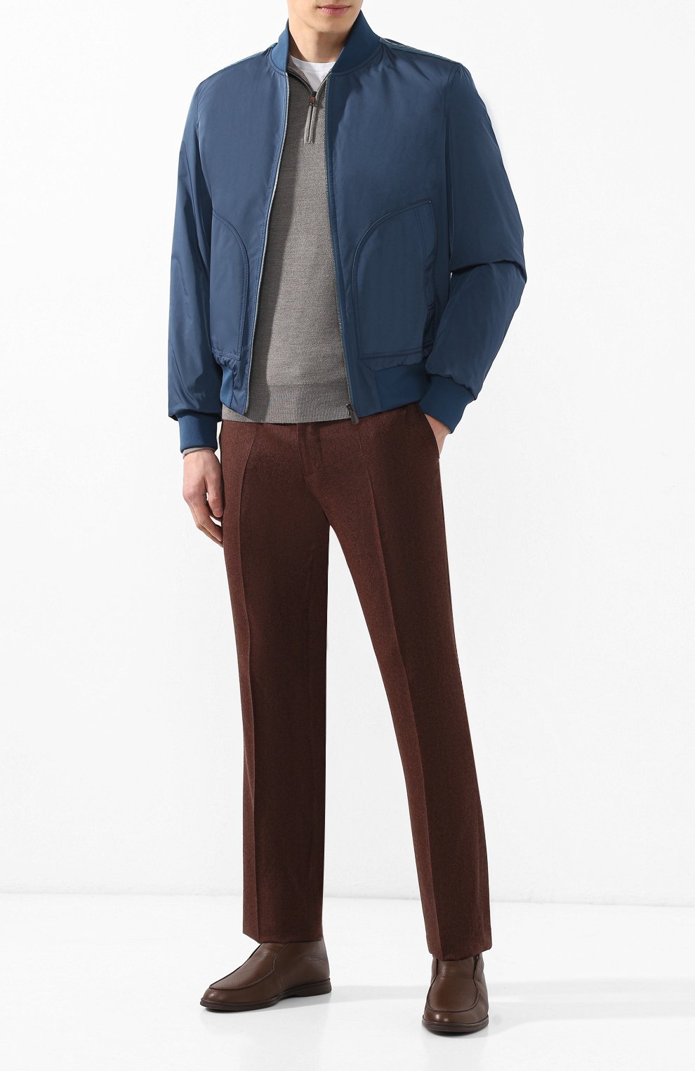 Кожаные ботинки open walk  с внутренней меховой отделкой LORO PIANA, арт. FAI5538, фото 2