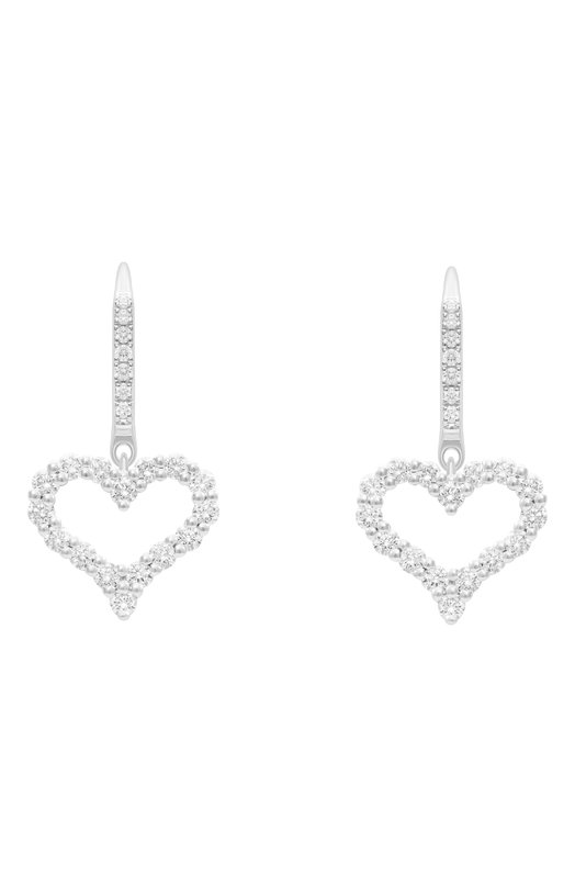 Серьги Heart Mercury ME21068/WG/HRH Бесцветный ME21068/WG/HRH