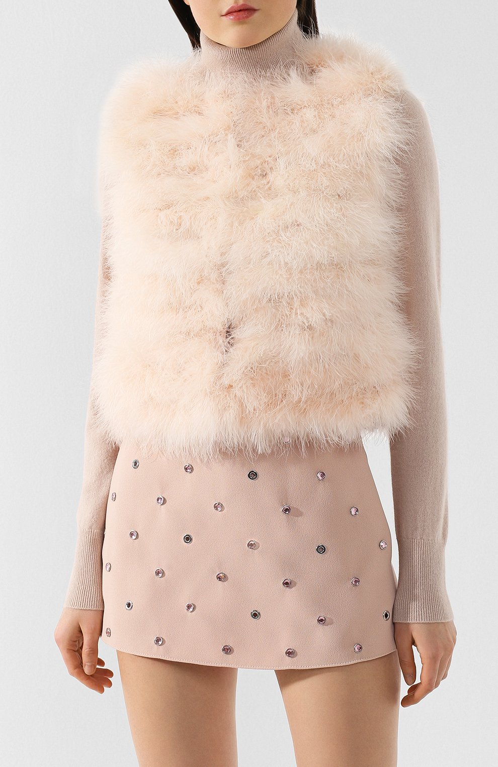 Жилет с перьевой отделкой REDVALENTINO, арт. RR3CMA00/XXA, фото 3