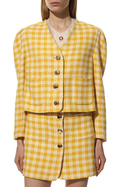 Жакет из шерсти и хлопка MIU MIU, арт. MH1708-GRV-F0010, фото 3