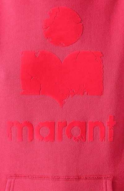 Хлопковое худи ISABEL MARANT ETOILE розового цвета по цене 22350 руб., арт. SW0031-20P035E/MANSEL, фото 5 Хлопковое худи ISABEL MARANT ETOILE, арт. SW0031-20P035E/MANSEL, фото 5