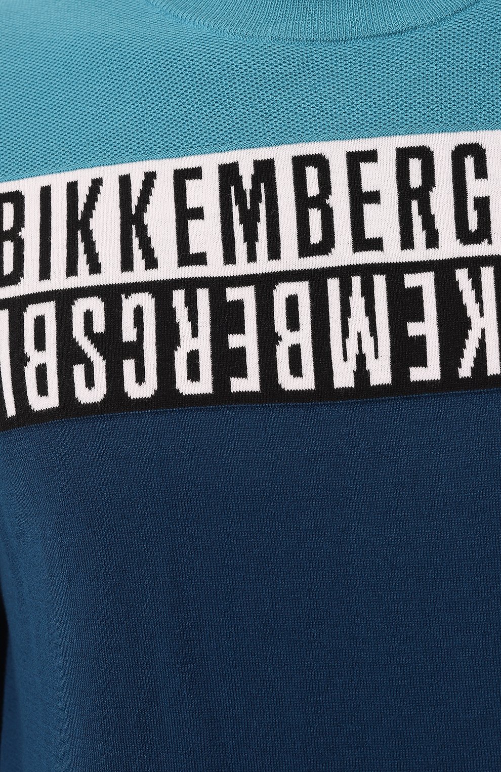 Хлопковый джемпер DIRK BIKKEMBERGS синего цвета по цене 26950 руб., арт. C S 52G 10 X 1472, фото 5 Хлопковый джемпер DIRK BIKKEMBERGS, арт. C S 52G 10 X 1472, фото 5