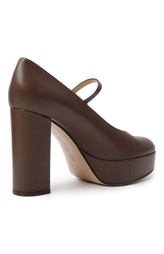Кожаные туфли Doris 100 Gianvito Rossi G22383.70RIC.VITBR0W Коричневый  G22383.70RIC.VITBR0W Фото 5