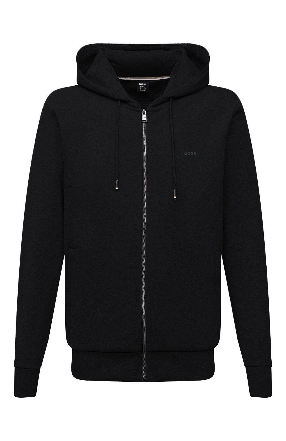 Хлопковая толстовка BOSS черного цвета по цене 22600 руб., арт. 50471960, фото 1 Хлопковая толстовка BOSS, арт. 50471960, фото 1