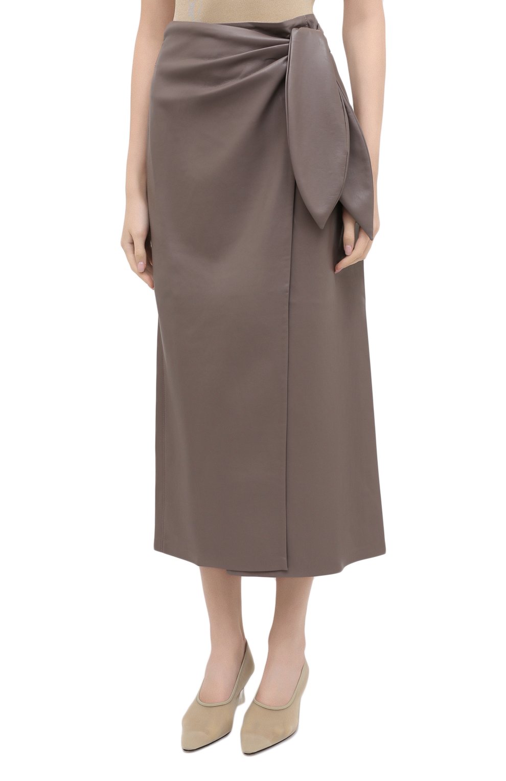 Юбка из экокожи NANUSHKA, арт. AMAS_CLAY_VEGAN LEATHER, фото 3