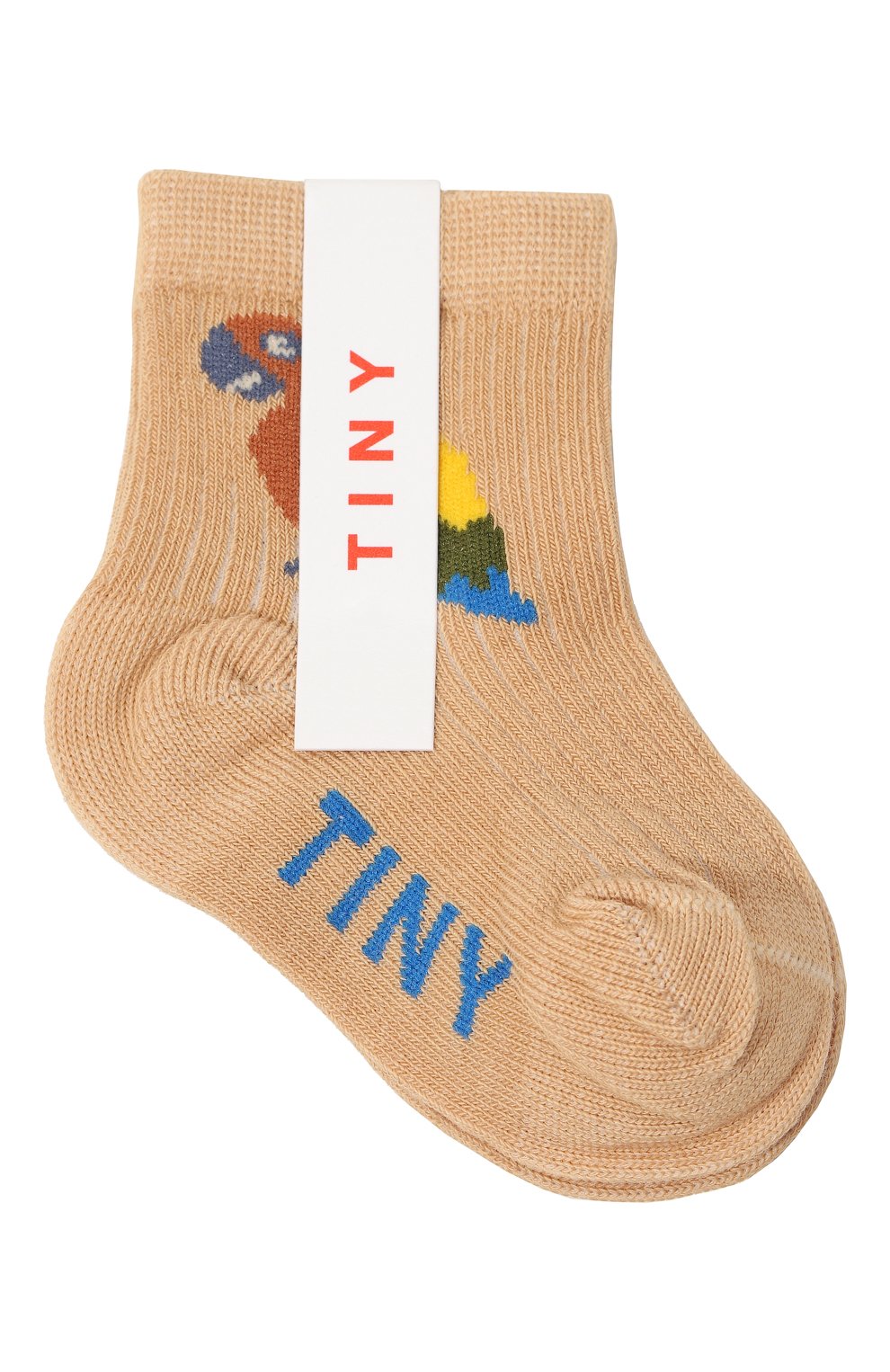 Носки TINYCOTTONS бежевого цвета по цене 2100 руб., арт. SS23-238, фото 1 Носки TINYCOTTONS, арт. SS23-238, фото 1