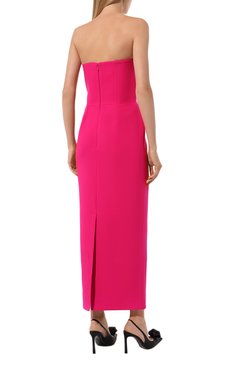 Женское платье THE NEW ARRIVALS ILKYAZ OZEL фуксия цвета, арт. NA01LN0260F | Фото 4 (Материал внешний: Синтетический материал; Материал сплава: Проставлено; Драгоценные камни: Проставлено; Длина Ж (юбки, платья, шорты): Миди; Женское Кросс-КТ: Платье-одежда, платье-футляр; Случай: Коктейльный; Стили: Гламурный; Рукава: Без рукавов)