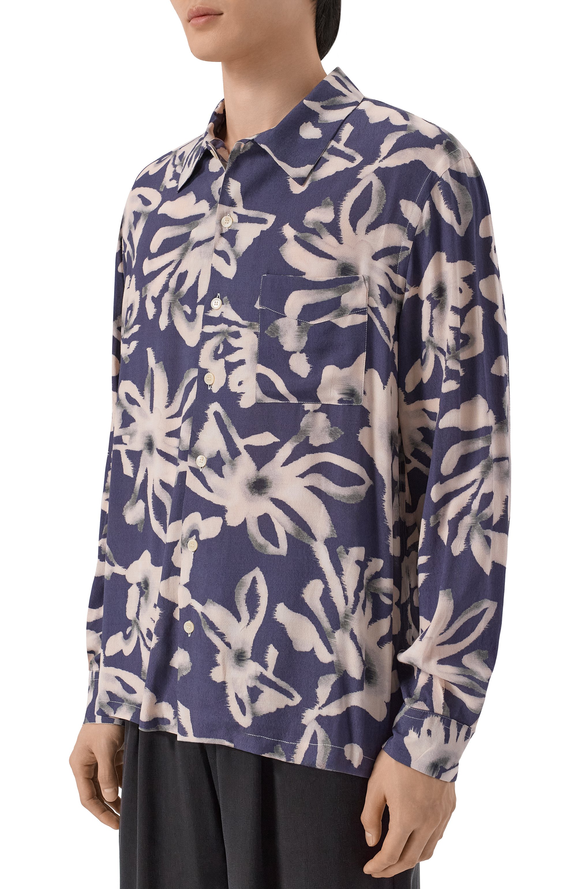 Рубашка из вискозы и льна LANEUS, арт. S6LAMASI081, фото 3