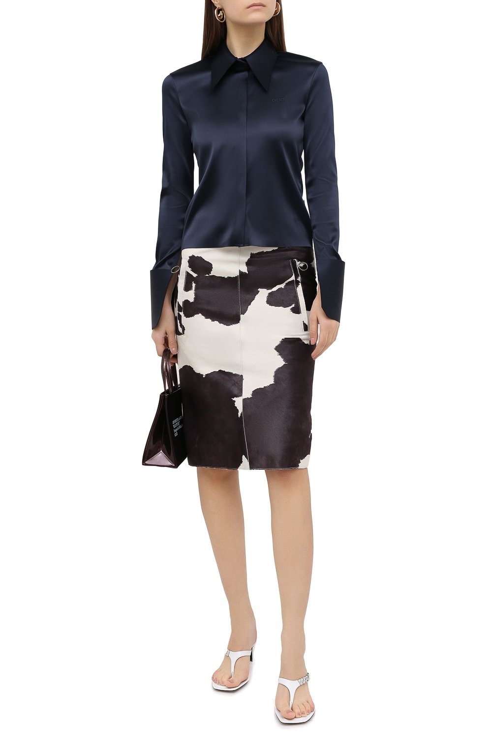 Атласная рубашка OFF-WHITE, арт. 0WGA083F20FAB0014545, фото 2