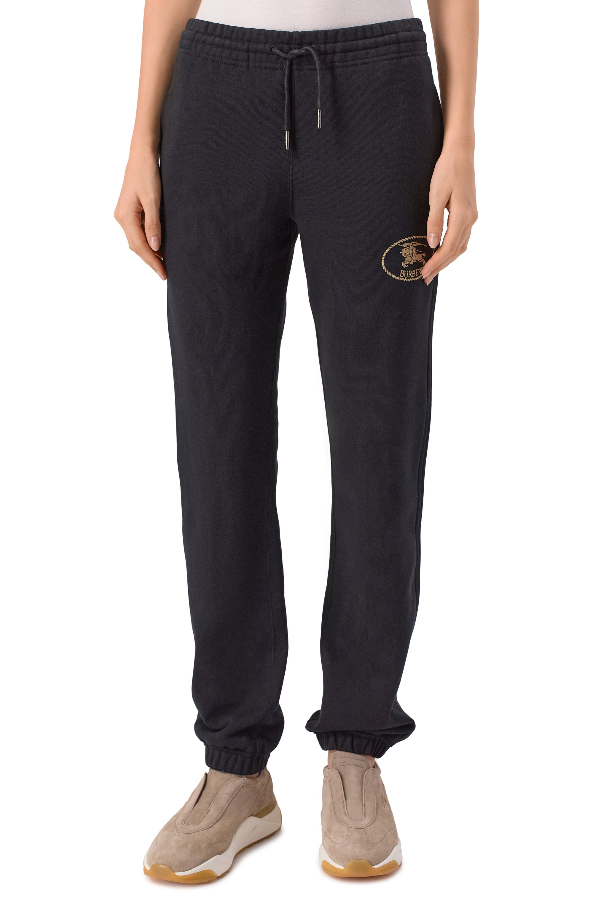 Хлопковые джоггеры BURBERRY, арт. 8111679, фото 3