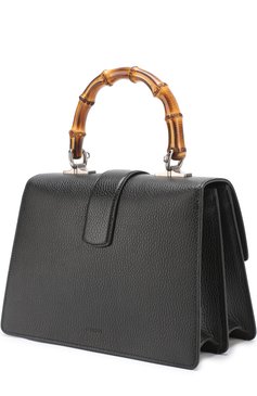 Женская сумка dionysus bamboo medium GUCCI черного цвета, арт. 448075/CA0HN | Фото 3 (Материал: Натуральная кожа; Ремень/цепочка: На ремешке; Статус проверки: Проверено, Проверена категория; Сумки-технические: Сумки через плечо, Сумки top-handle; Размер: medium; Материал сплава: Проставлено, Проверено; Драгоценные камни: Проставлено)