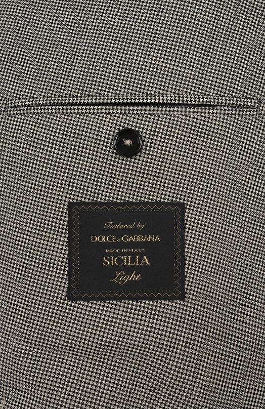 Шерстяной пиджак Dolce & Gabbana G2QS7T/FQ20I Серый  G2QS7T/FQ20I Фото 9