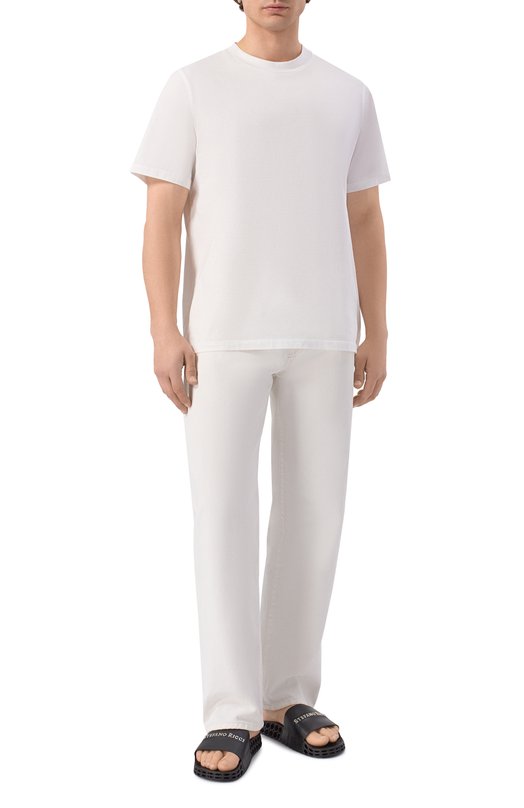 Кожаные шлепанцы Stefano Ricci UT50_G777/WY Чёрный  UT50_G777/WY Фото 2