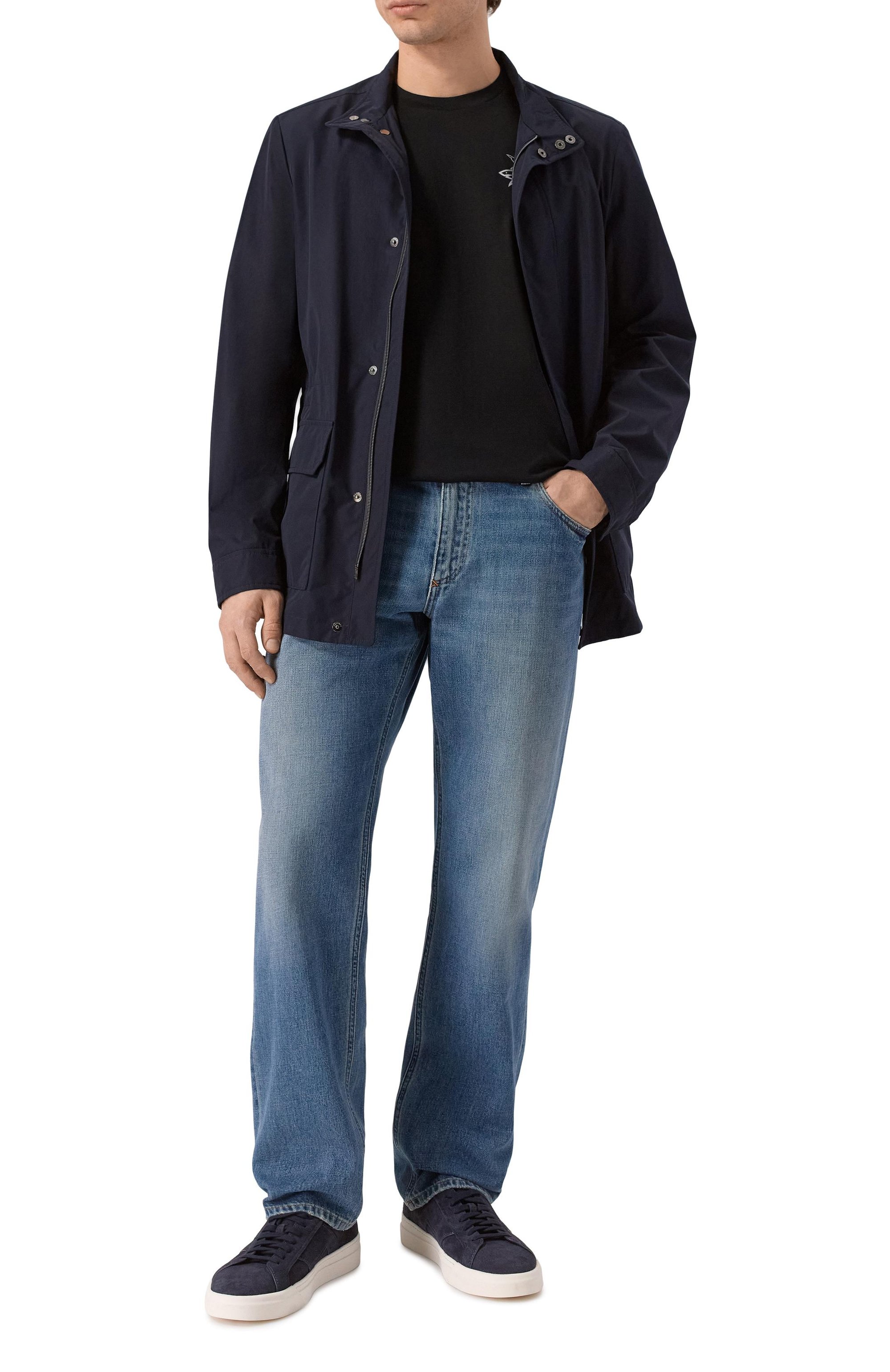 Хлопковая футболка PAUL&SHARK, арт. 26411035_001, фото 2