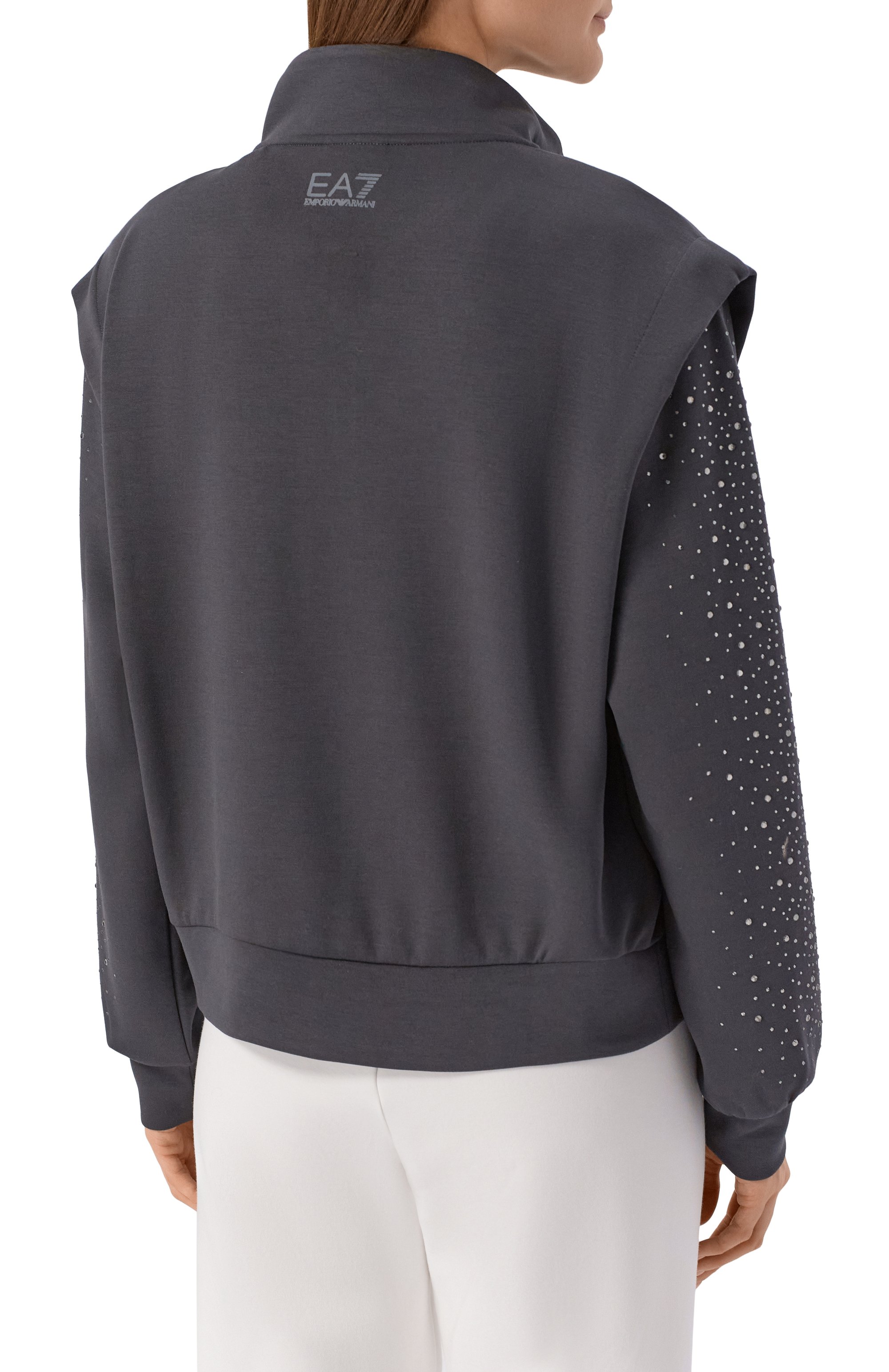 Толстовка с отделкой стразами EA7, арт. 7W001016/AF24375, фото 4