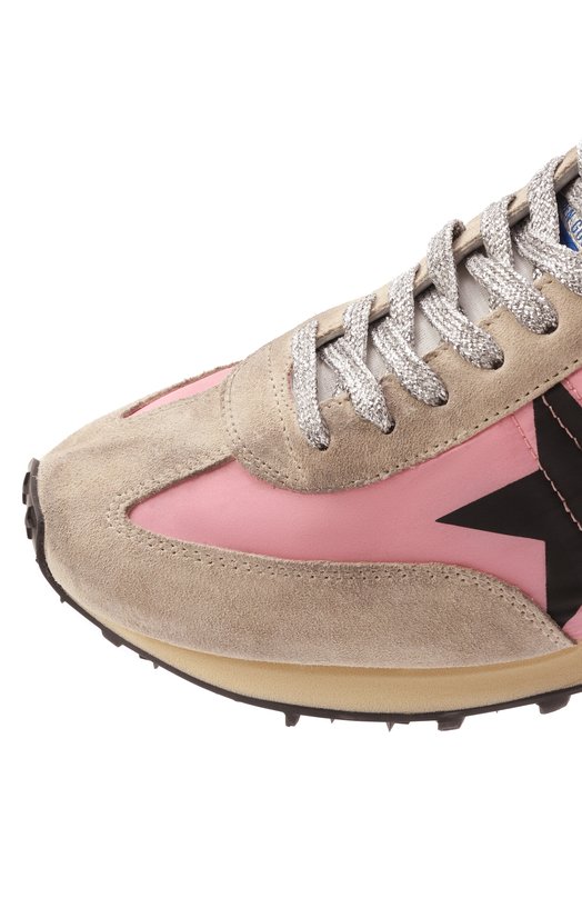 Комбинированные кроссовки Running Marathon Golden Goose Deluxe Brand GWF00684.F006720 Розовый  GWF00684.F006720 Фото 7