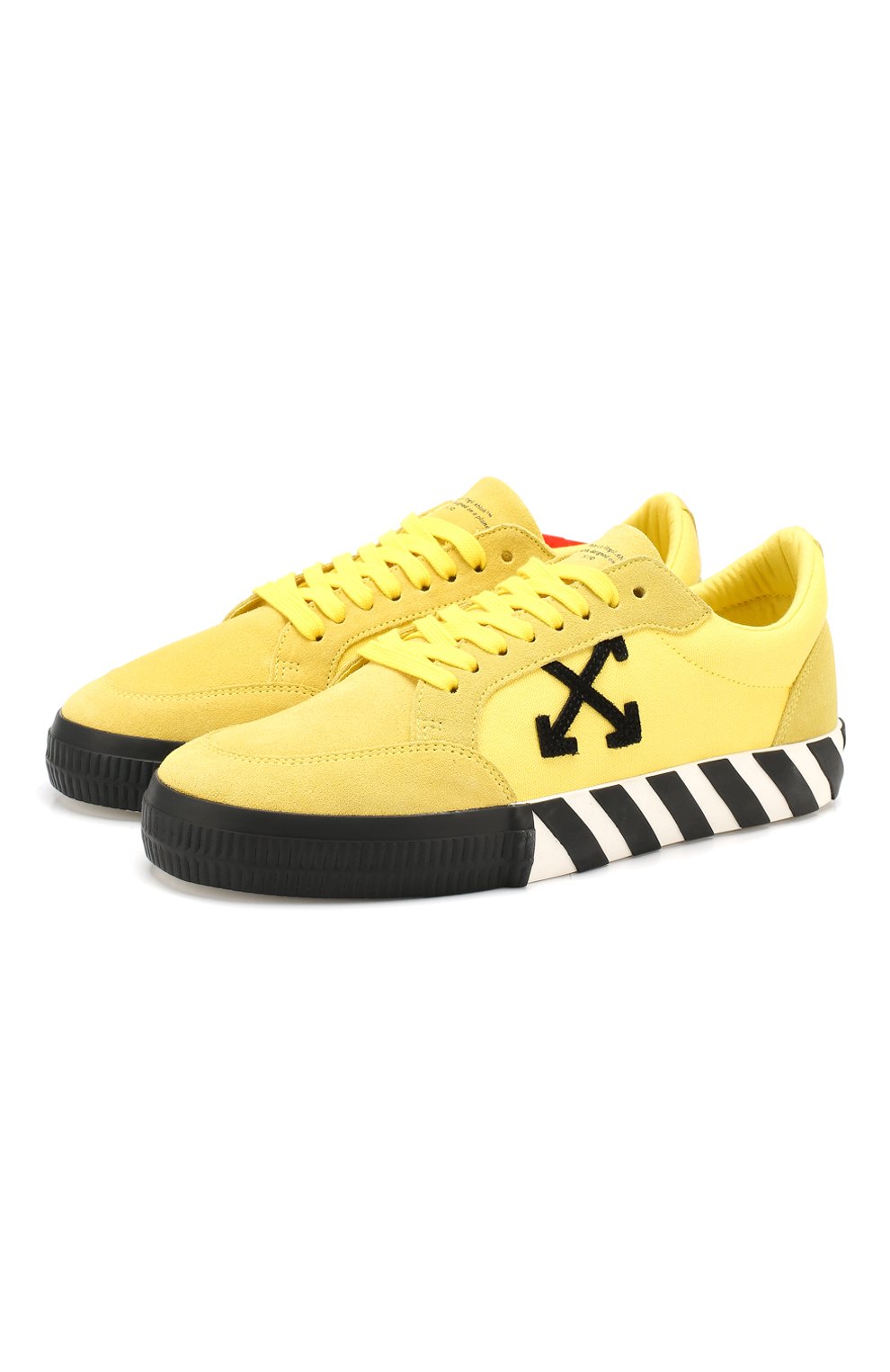 Замшевые кеды vulcanized OFF-WHITE, арт. 0MIA085E19C210476010, фото 1