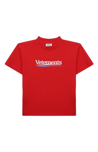 Хлопковая футболка VETEMENTS, арт. KA10TR160R