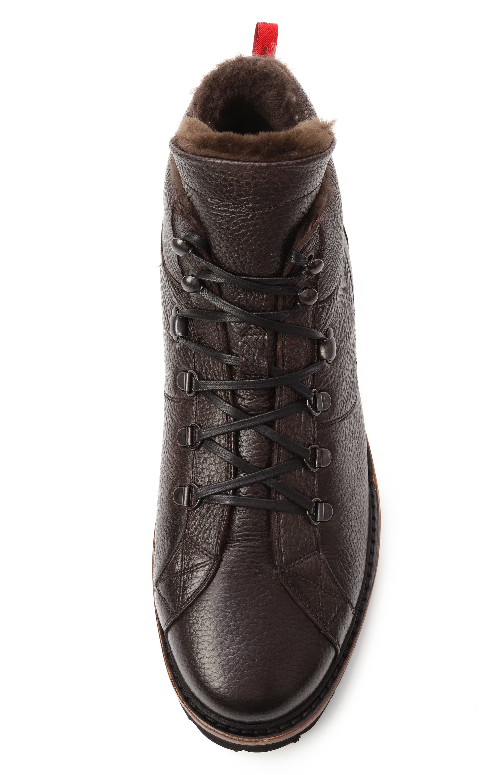 Кожаные ботинки KITON, арт. USSA175N0012601/M, фото 6