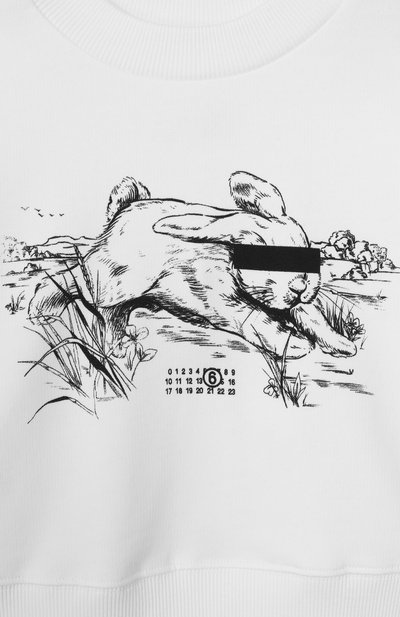 Хлопковый свитшот MM6, арт. M61012/MM04H, фото 3