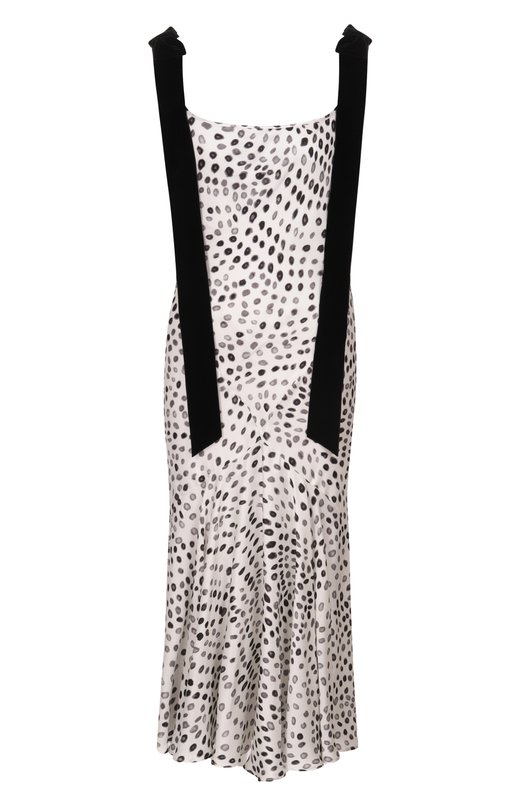 Платье из вискозы и шелка Nina Ricci 26PCR0029/VI0551 Чёрно-белый 26PCR0029/VI0551