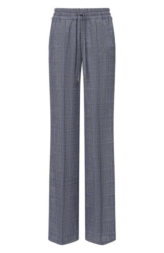 Брюки из шерсти и шелка Kiton D48122K0944G Синий D48122K0944G