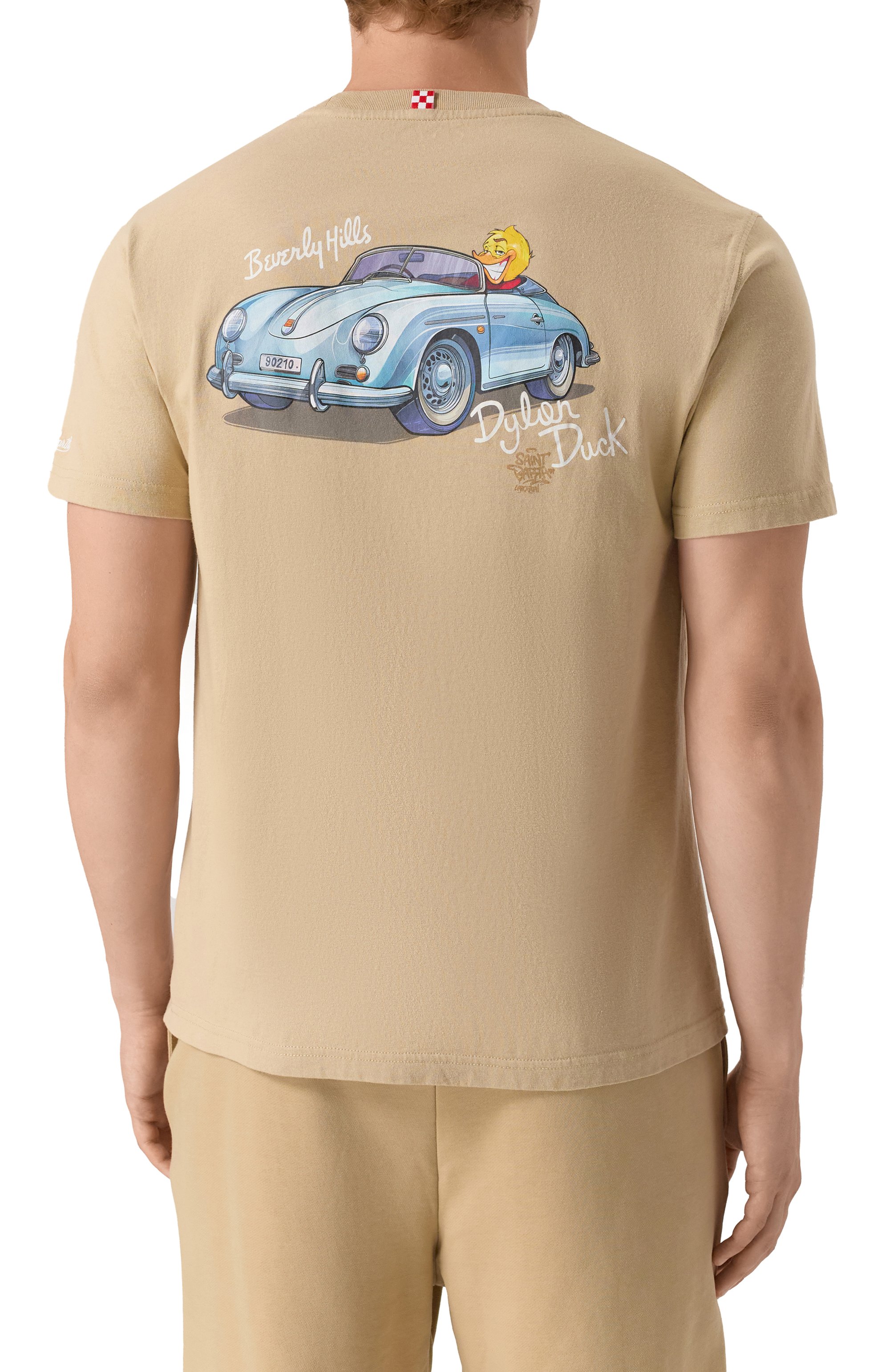 Хлопковая футболка MC2 SAINT BARTH бежевого цвета по цене 12250 руб., арт. STBM TSHIRT MAN/05355H, фото 4 Хлопковая футболка MC2 SAINT BARTH, арт. STBM TSHIRT MAN/05355H, фото 4