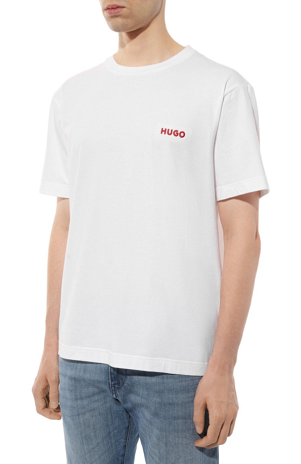 Хлопковая футболка HUGO, арт. 50520441, фото 3