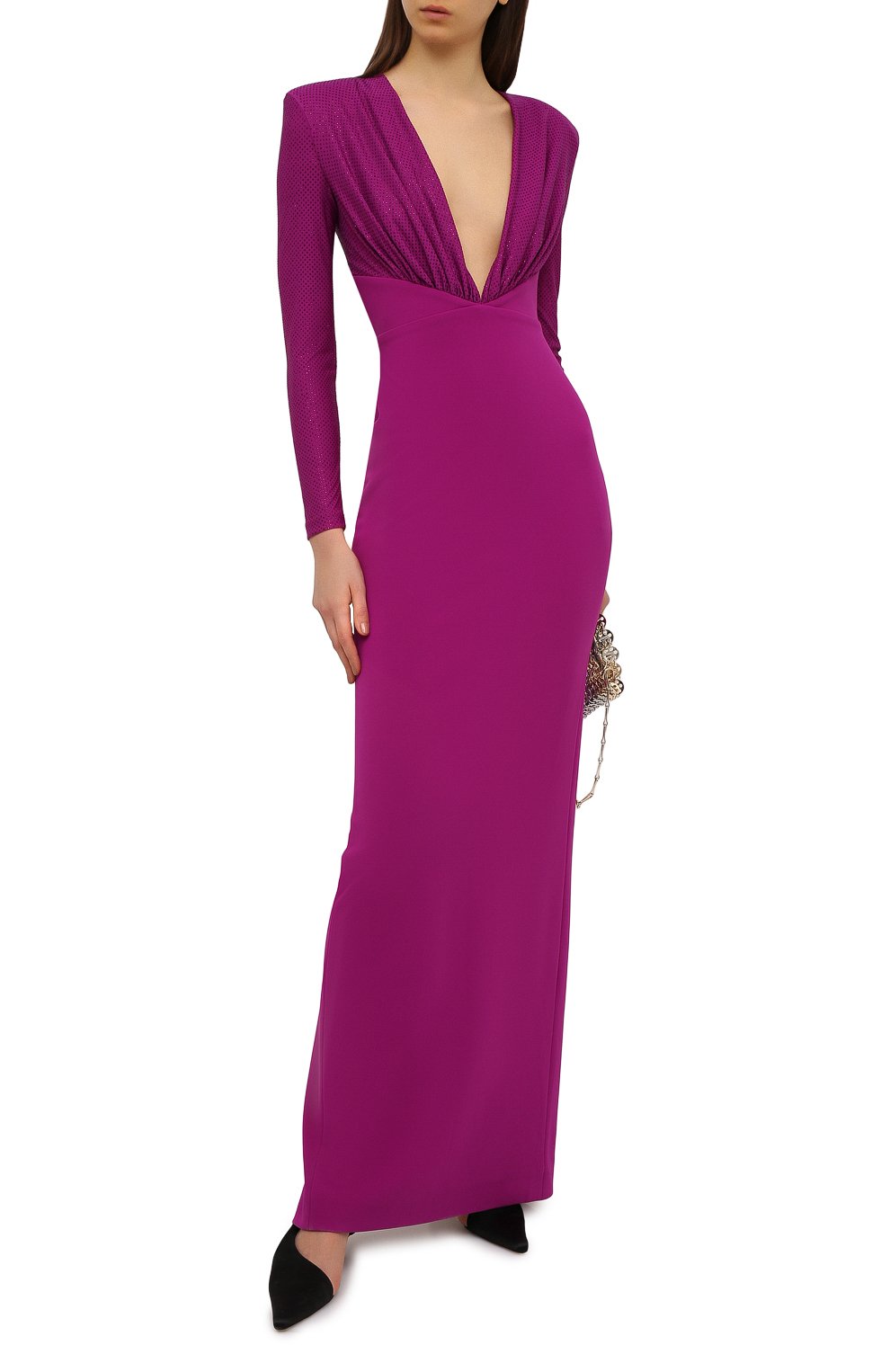 Платье SOLACE LONDON фиолетового цвета по цене 59650 руб., арт. 0S29024, фото 2 Платье SOLACE LONDON, арт. 0S29024, фото 2