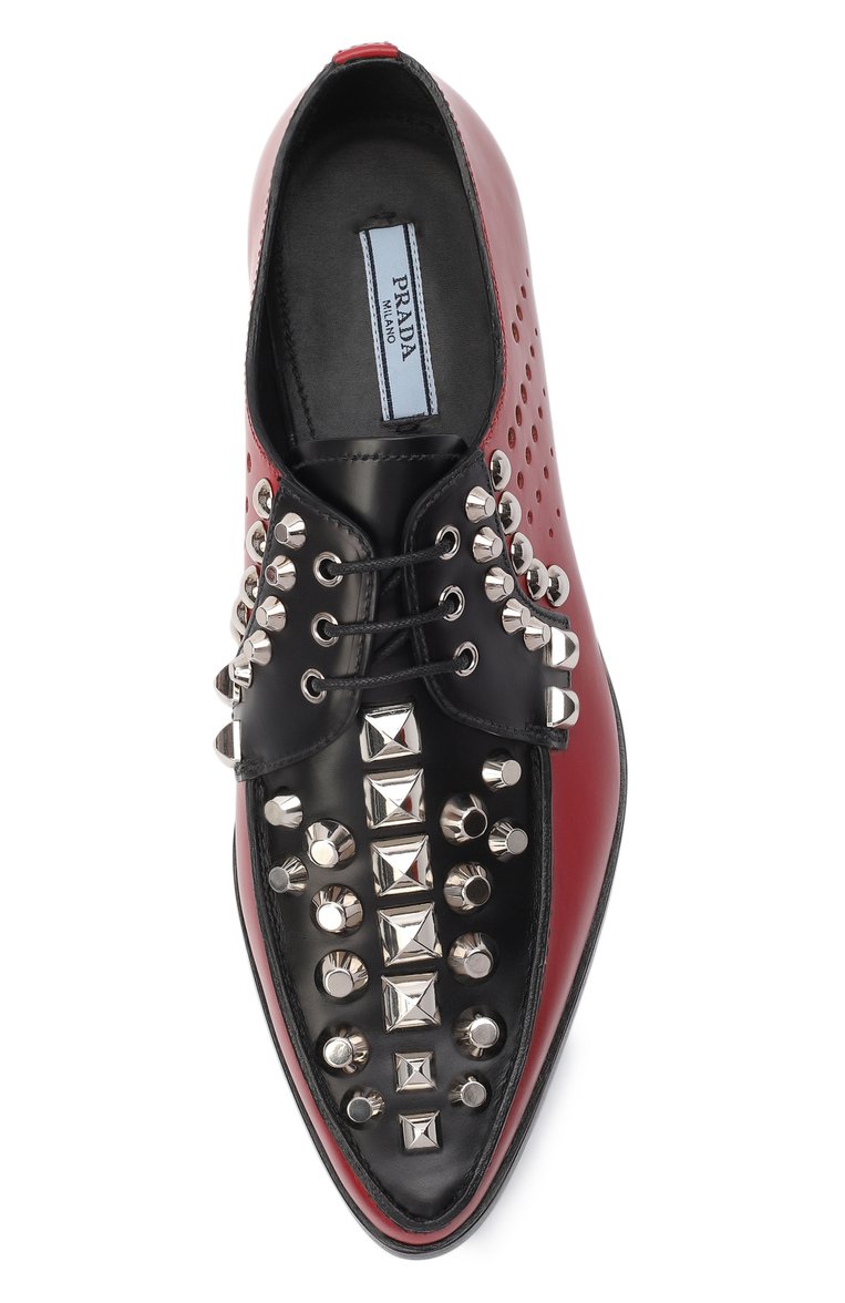 Кожаные дерби PRADA, арт. 1E701I-3F08-F0H4X-015, фото 4