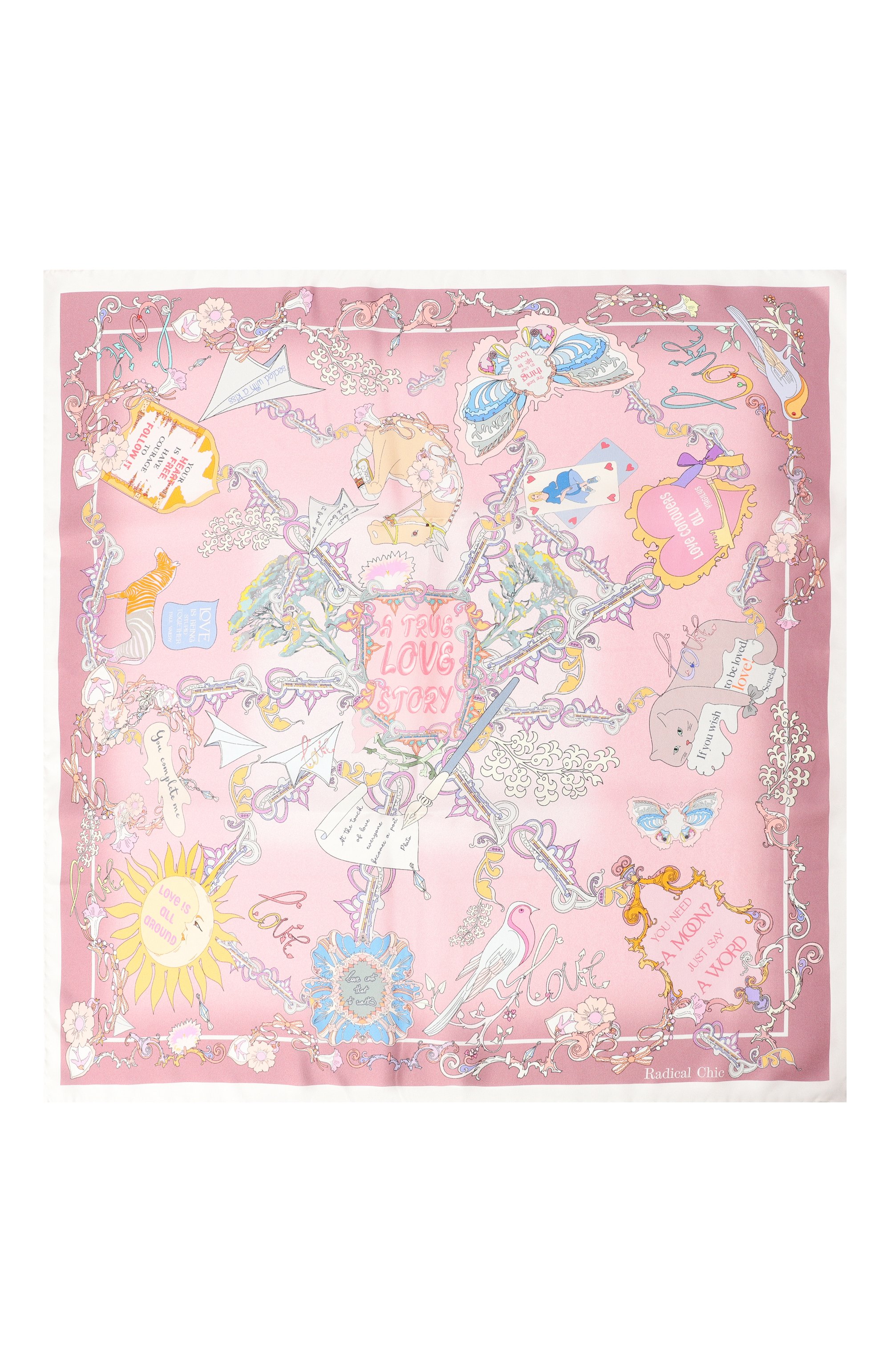 Шелковый платок love letters RADICAL CHIC, арт. 701322.07.01, фото 4