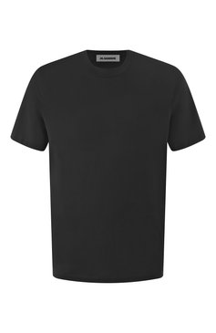 Мужская хлопковая футболка JIL SANDER черного цвета, арт. J21GC0004/J45084 | Фото 1 (Рукава: Короткие; Материал сплава: Проставлено; Драгоценные камни: Проставлено; Длина (для топов): Стандартные; Принт: Без принта; Стили: Кэжуэл; Материал внешний: Хлопок; Кросс-КТ: Джерси; Мужское Кросс-КТ: Футболка-одежда)